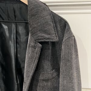 Men's Black Elephant Corduroy Feel Blazer Sport Coat 3 Button